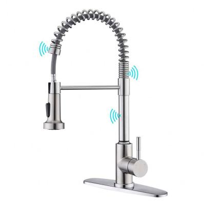 China OMIDA Touchless Traditional Kitchen Faucet With Pull Down Sprayer Touch On Activation Kitchen Sink Faucets With Pull Down Sprayer for sale