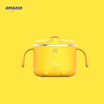 China BPA Free Baby Product Amazon Jiffi Food Snack Bowl Warmer Feeding Silicone Baby Portable Warmer Bowl For Outdoor Home With Lids Spoon for sale