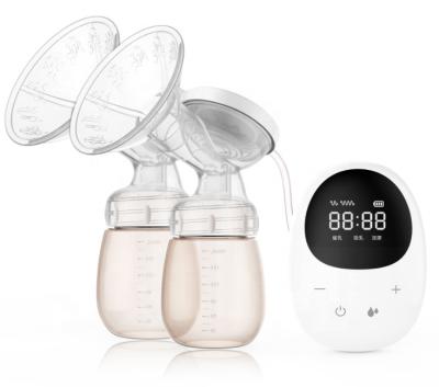 China BPA Free Hospital Grade Double Breast Pump Electric Mom Use Breast Pumps Rental Portable Silicone Shield Latex Gel LED OEM Customized PVC for sale