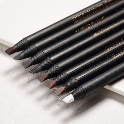 China Super Natural Hard Refill Eyebrow Pencil Microblading Brow Tattoo Pen UGP Makeup Pencils Roll Long Lasting Brows With Brush Peel for sale