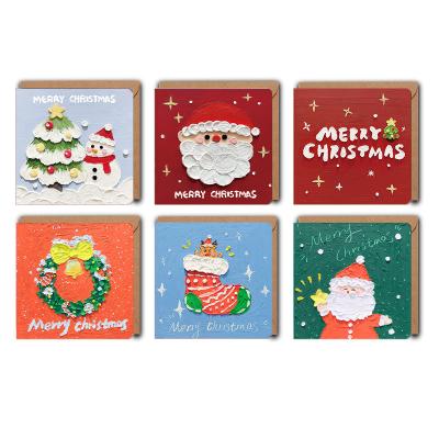 China Digital Printing Unique Greeting Creative Family Christmas Cards for sale