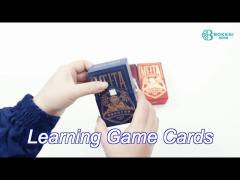 meita learning game cards black pvc playing cards