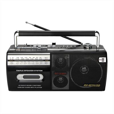 China M-70U vintage portable cassette tape recorder player fm AM sw1-2 DSP portable USB mp3 cassette tape recorders and players for sale