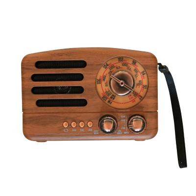 China Retro NS-3380BT PORTABLE wooden multi band rechargeable radio with wireless link usb mp3 player btt tws function for sale