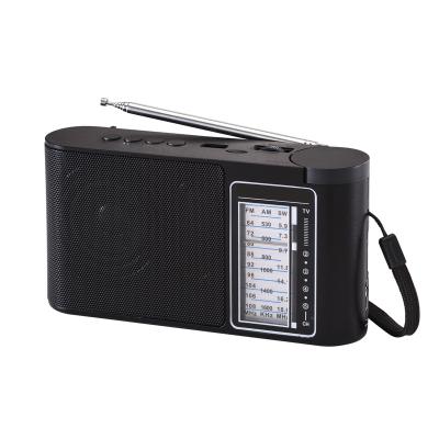 China Manufacture PORTABLE multi function hot selling RS-661BT rechargeable radio with mp3 player teeth blue fm AM multi switch band for sale