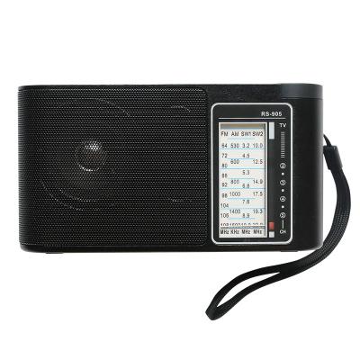 China Manufacture hot sale fm.tv RS-905 PORTABLE am sw1-2 4 bands rechargeable high quality radio for sale