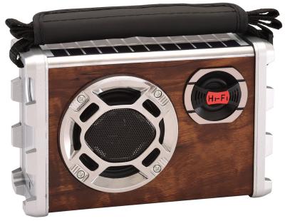 China RS-670BTS FM PORTABLE radio with torch light solar panel wireless link mp3 player for sale