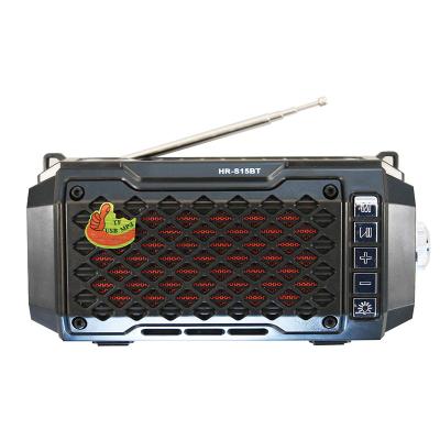 China No RS-15 BT f m radio blue teeth speaker with torch light solar panel perfect sound wireless microphone for sale