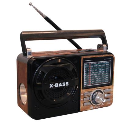 China Factory PORTABLE 1088 Radio AM/FM/SW1-7 9 Bands Portable Rechargeable Music Player Radio with Torch Light for sale