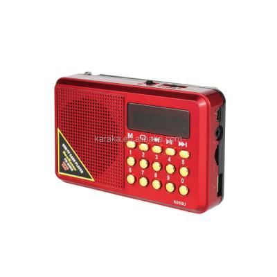 China Amazon Manufacture 055U PORTABLE Portable Mini Pocket Home Radio Portable FM Sound Hot Selling Full Bands Receive for sale