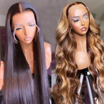 China Straight 100% Hd Brazilian Hair Lace Front Wig, Raw 360 Lace Closure Hair Wig, Natural Hair Wigs For Black Women for sale