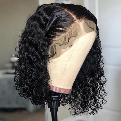 China Cheap Brazilian Spring Loop Factory Headband Lace Front Bundles Loose Blonde Short Bob Deep Wave Human Hair Wig for sale