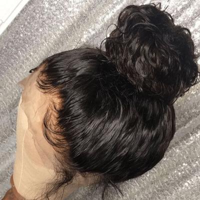 China Full Lace Wig 100% Wave Lace Front Human Hair Wig 360 Lace Frontal Brazilian Virgin Wig Silky Straight Silky Straight Glueless for sale