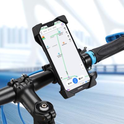 China Universal Adjustable Phone Mount Motorcycle Bracket Bar Grip Rotating GPS Mountain Bike Mobile Phone Holder for sale