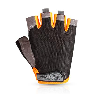 China Breathe Free Male Fingerless Gloves Gym Sports Gloves Outdoor Half Finger Fitness Gloves for sale