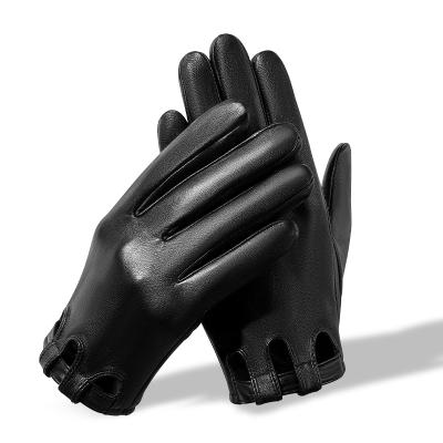 China Customized Durable/Fashionable High Quality Outdoor Cowhide Leather Gloves Thin Motors Leather Gloves for sale