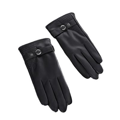 China Windproof / Warm Full Leather Gloves Genuine Leather Gloves Single Finger Gentlemen Gloves for sale