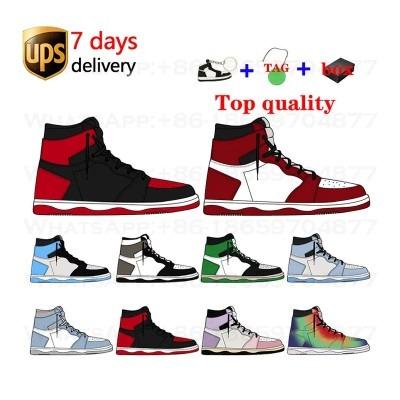 China High Quality Original Jordaneliedlys 1New A-J1 Basketball Shoes Logo Design Mens Aj 1 Retro Custom Rubber Basketball Sneakers For Men for sale