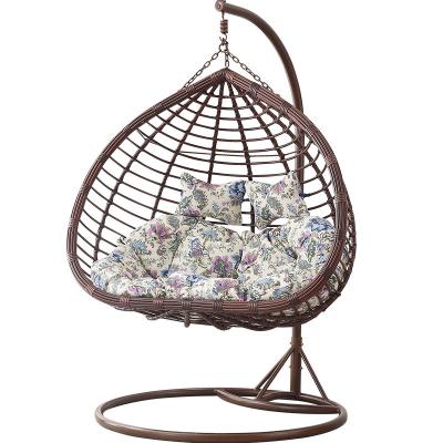 China Garden Furniture Latest design metal hanging chair outdoor Balconly swing egg chair for sale