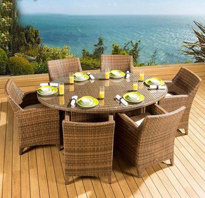 China All weather Aluminium PE Rattan chairs Hotel Outdoor Garden Patio chair and table for sale