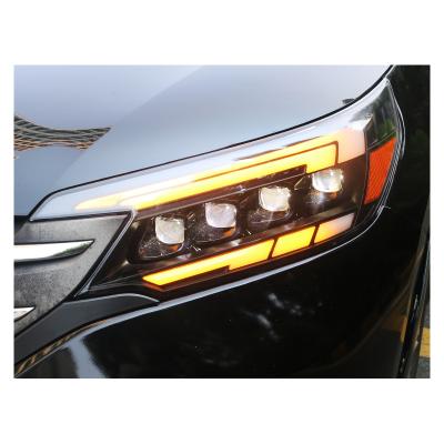 China Dynamic PP+PC Full LED 4 Lens Headlamp Headlight Assembly For HONDA CRV CR-V 2012 2013 2014 Head Light Lamp Head Plug And Play for sale