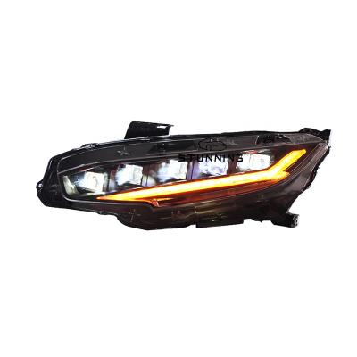 China Full LED Dynamic PP+PC Headlight Assembly For Honda Civic 10 2016 10th 2017 2018 2019 2020 head light head lamp plug and play for sale