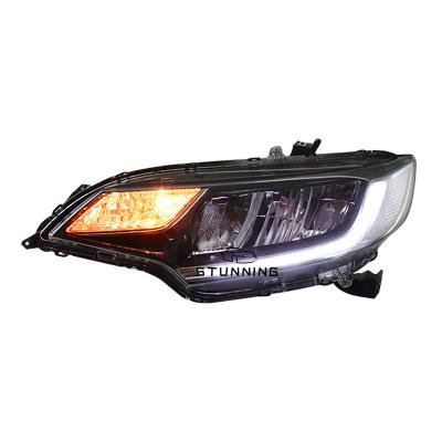 China Dynamic PP+PC LED headlight headlight assembly for Honda fit 2014-2019 head lamp light plug and play for sale