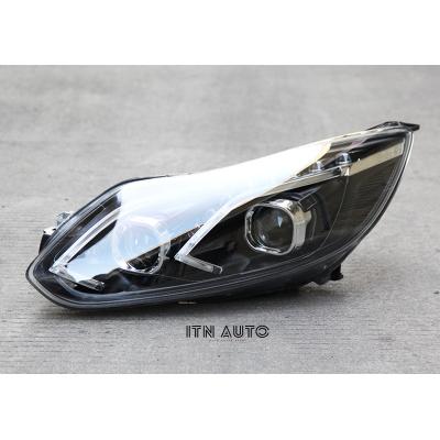 China Dynamic PP+PC LED DRL Benz Style Headlamp Headlight For FORD FOCUS 2012 2013 2014 XID Xenon Head Lamp Head Light for sale