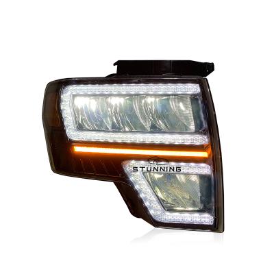 China PP+PC Full LED Rise Headlamp Headlamp Assembly For Ford F150 F-150 F 150 2009-2014 Head Lamp Light Plug And Play for sale