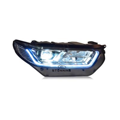 China PP+PC Full LED Dynamic Rise Headlamp Headlamp Assembly For Ford Taurus 2015 Head Lamp Light Plug And Play 2016 2017 2018 for sale