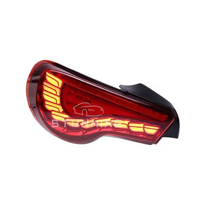 China PP+PC+ABS dragon scales style dynamic tail lamp tail light assembly for TOYOTA GT86 GT 86 SUBARU BRZ tail light plug and play 2012-2020 for sale