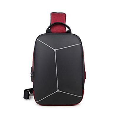 China High Quality Waterproof Travel Trunk Bag Outdoor Trunk Bag Men Shoulder Sling Bag USB Single Filling Port for sale