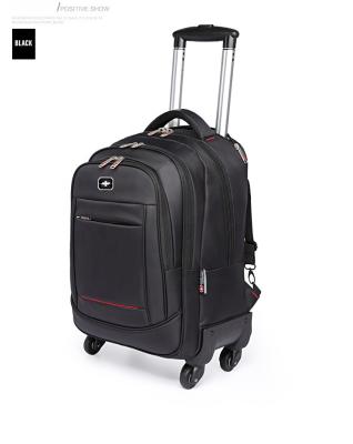 China With Trolley 2019 New Style Oxford Cloth Business Moving Bags Dual Function Luggage Trolley for sale