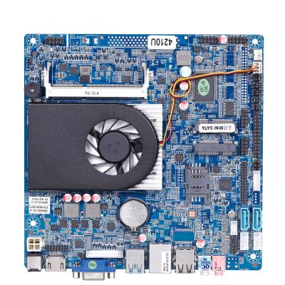 China Dual core i3 cores 2.0GHz DDR3 8GB RAM MSATA 256GB FAN LVDS motherboard recessed china 170*170mm hot for sale