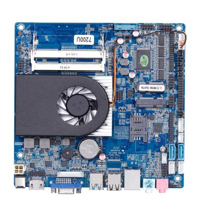 China Cheap Desktop Mini - ITX Motherboard Based On Intel Skylake-U i3 7100U i5 7200U i7 7500U Dual DDR3 16GB Win 10 , DC 12V / 19V Support Linux for sale