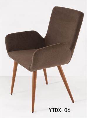 China Metal wood look upholsteredt lesiure armchair  (YTDX-06) for sale