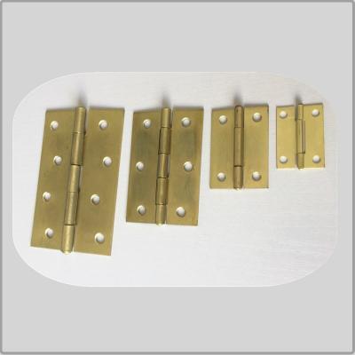 China Small Size Solid Brass Cabinet Hinges Heavy Duty Long Durability Elegant Look for sale