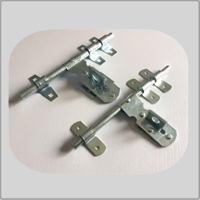 China Nickel Plated Lockable Door Bolt , External Door Latch  White Zinc Surface Polish for sale