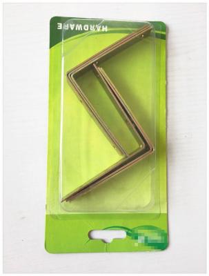 China Straight Corner Braceket  Blister Packing Hinge , Modern Door Handles For Supermarket for sale