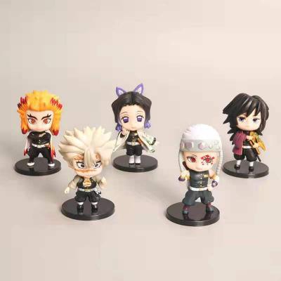 China Japanese Toy B Cartoon Toy 7cm Wholesales Demon Slayer Figure Toy Demon Slayer Figure PVC Action Number Model for sale