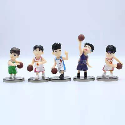 China Cartoon Plastic Toy 5pcs Action Number Basketball Action Number for sale