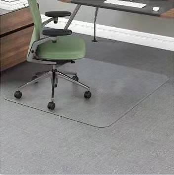 China Office Washable Plastic Floor Polycarbonate Transparent Mat For Carpet Or Woodfloor Chair for sale