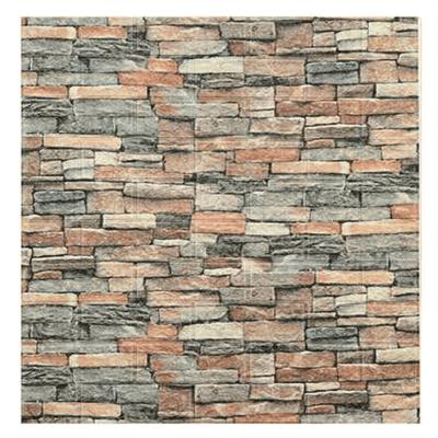 China Z-153 PE Wall Panels Self Adhesive 3D Foam Stone Brick Design Modern Wall Sticker Wallpapers Self Adhesive Wall Sheets for sale