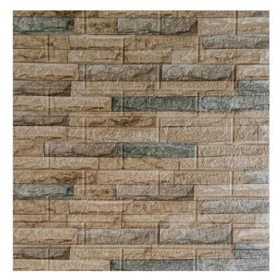 China Z-228 Cheap Waterproof+ECO-Friendly+Self-adhesive porcelain 3d wallpaper pe foam brick 3d wallpaper wall sheets for wallcovering for sale