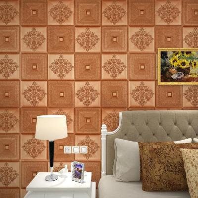 China R50-2 modern 3d self adhesive wallpaper wall panels kids pe foam 3d wall stickers for interior home decoration for sale