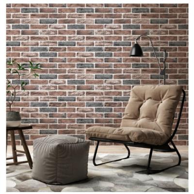 China F033 Mid Century Modern Brick Design XPE 3d Pe Foam TV Backdrop 3d Wall Panel Cladding Wall Sticker 5mm 70*70cm For Wall Interior Home Decor for sale