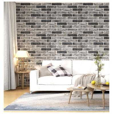 China F032 Mid Century Modern Brick Design XPE 3d Pe Foam TV Backdrop 3d Wall Panel Cladding Wall Sticker 5mm 70*70cm For Wall Interior Home Decor for sale