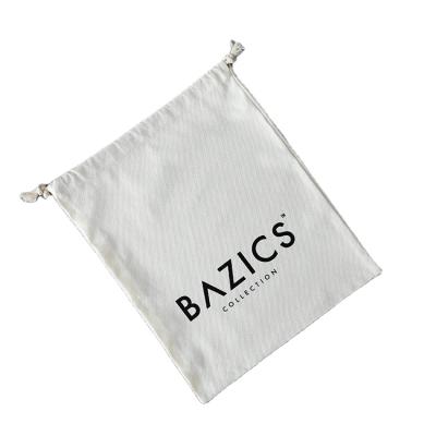 China Eco-Friendly Cotton Wholesale Canvas Tote Bag Custom Logo Jewelry Bag Drawstring Bag Pouch For Necklace for sale