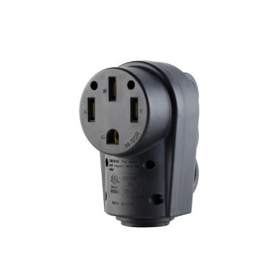 China Residential / General Purpose NEMA 14-50R 50Amp RV Replacement Receptacle Heavy Duty Receptacle Socket With Handle, ETL Listed for sale