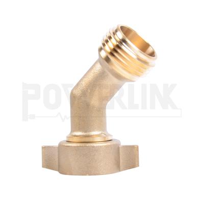 China J80093 Lead Free Garden Hose Elbow Connector 45 Degree Brass Hose Elbow for sale